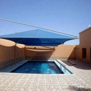 خطوات تركيب مظلات مسابح شد إنشائي