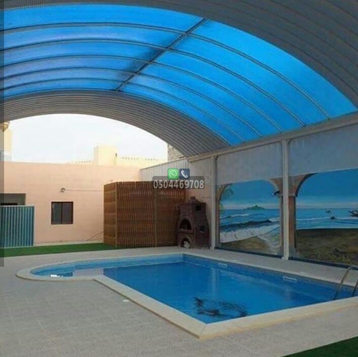 خطوات تركيب مظلات المسابح