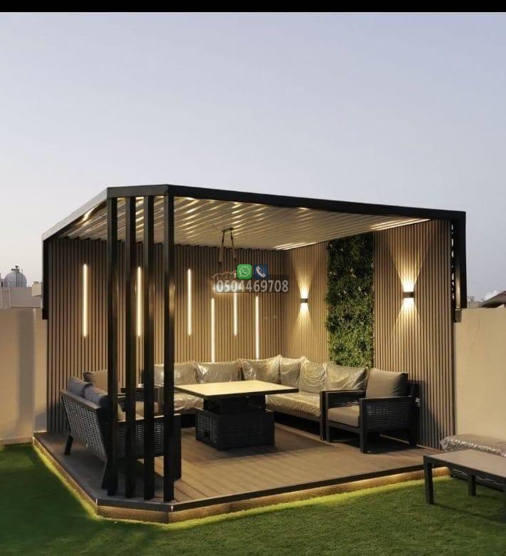 برجولات حدائق خشبية