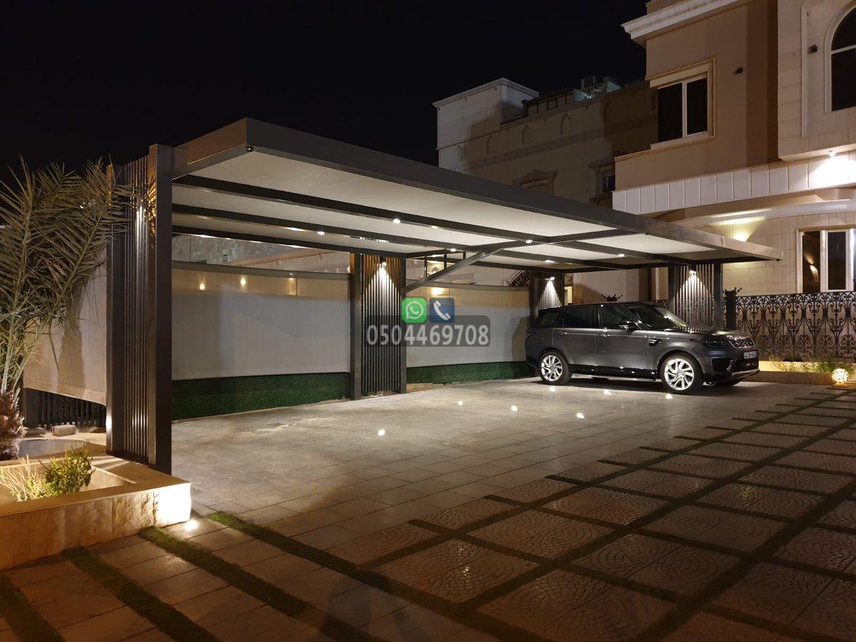 أنواع مظلات مواقف السيارات