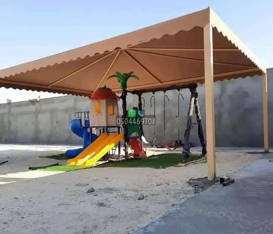 مظلات وسواتر جدة مظلات مدارس وملاعب اطفال